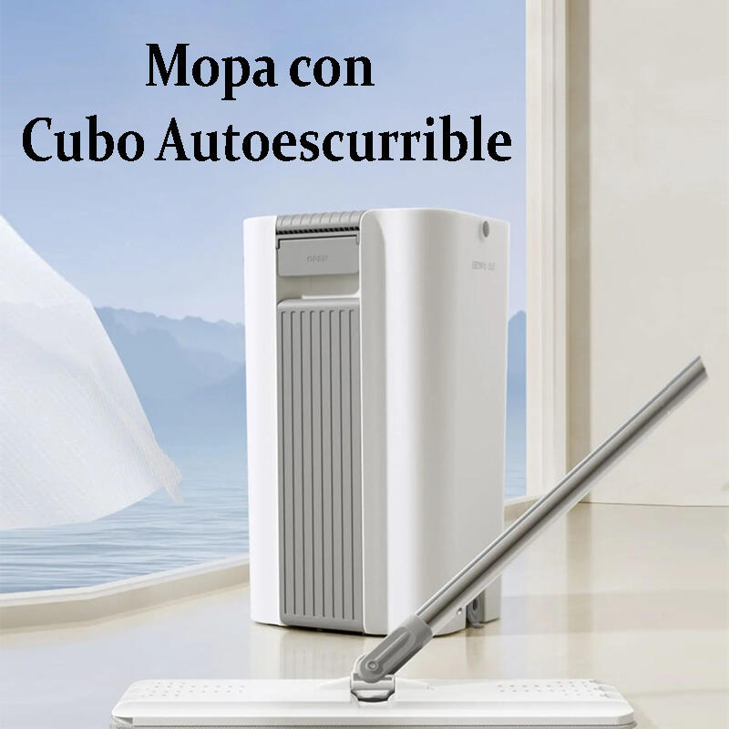 Mopa con cubo autoescurrible