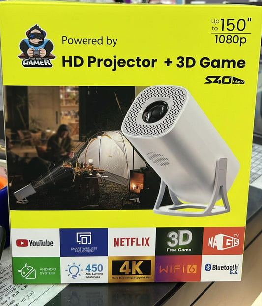 Proyector HD con videojuegos + 2 Mandos